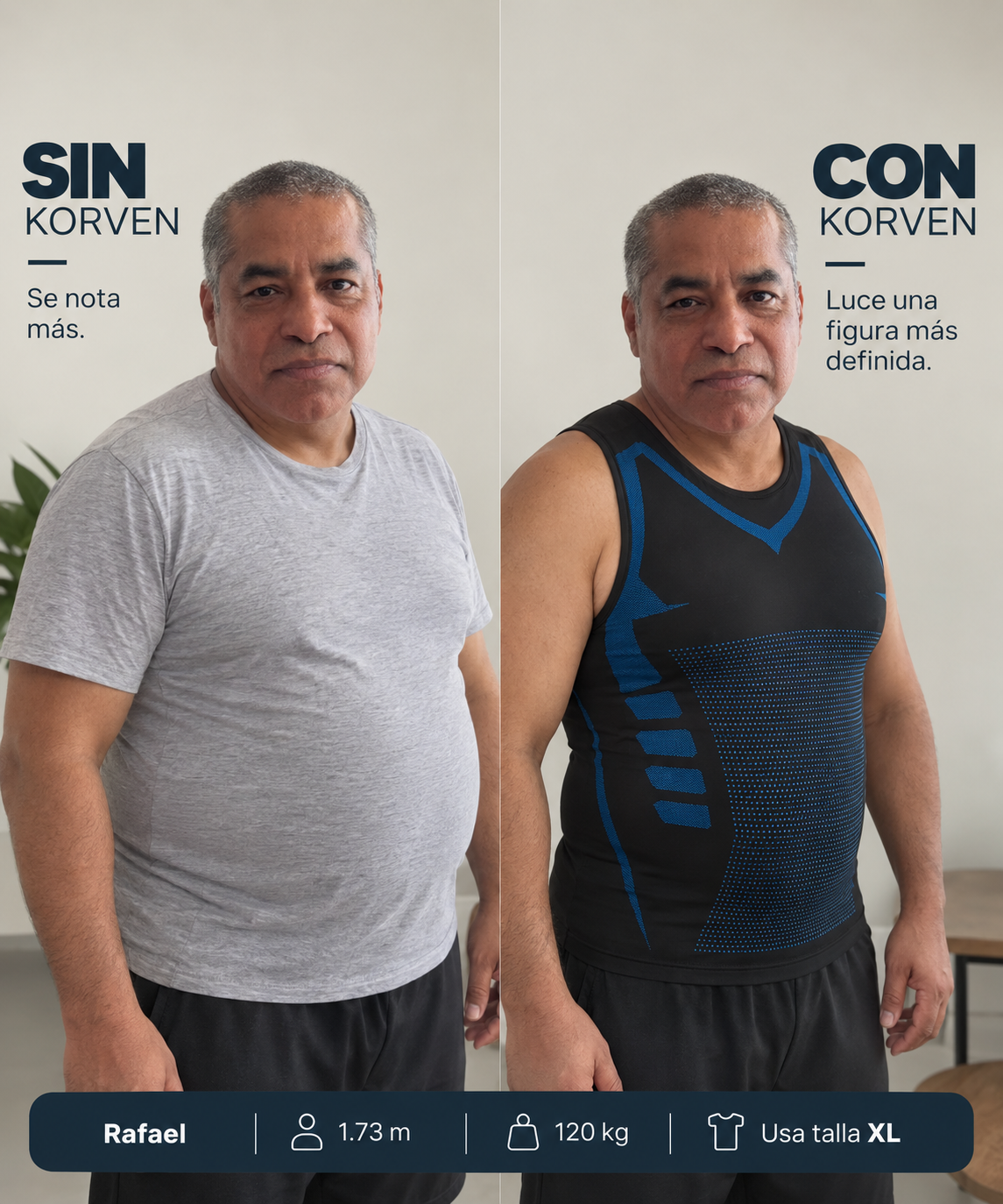 KORVEN™ | Disimula Abdomen y Pecho